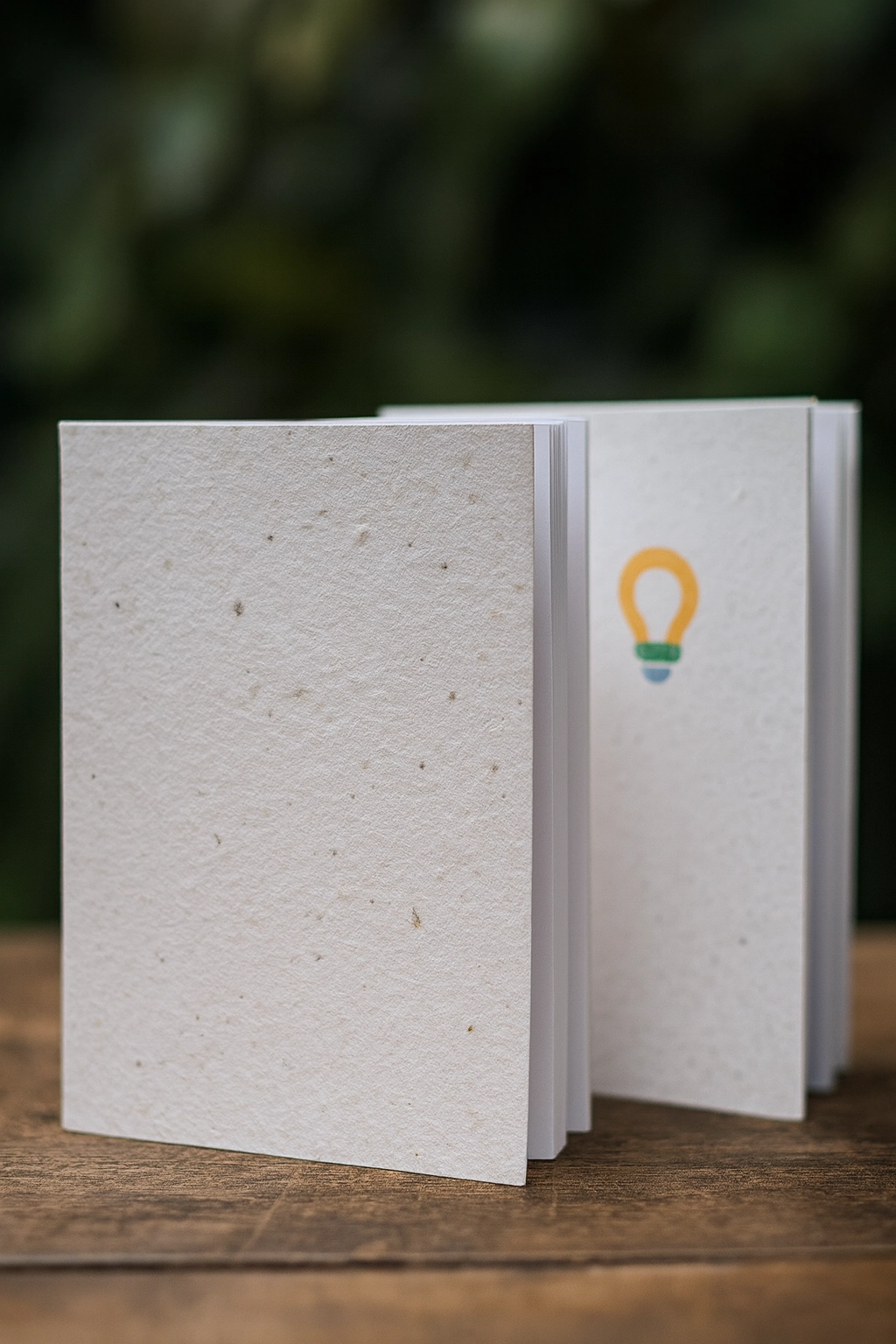 eco-conscious event swag notebooks made from recycled seed paper